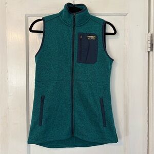 L.L. Bean Teal Fleece Vest